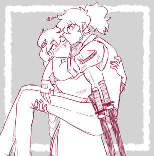 2 characters uncoloured